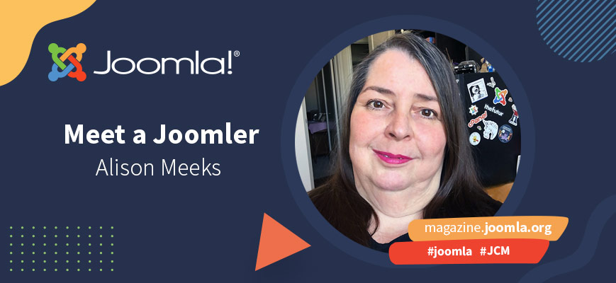 Joomla Community Magazine graphic - Meet a Joomler Alison Meeks